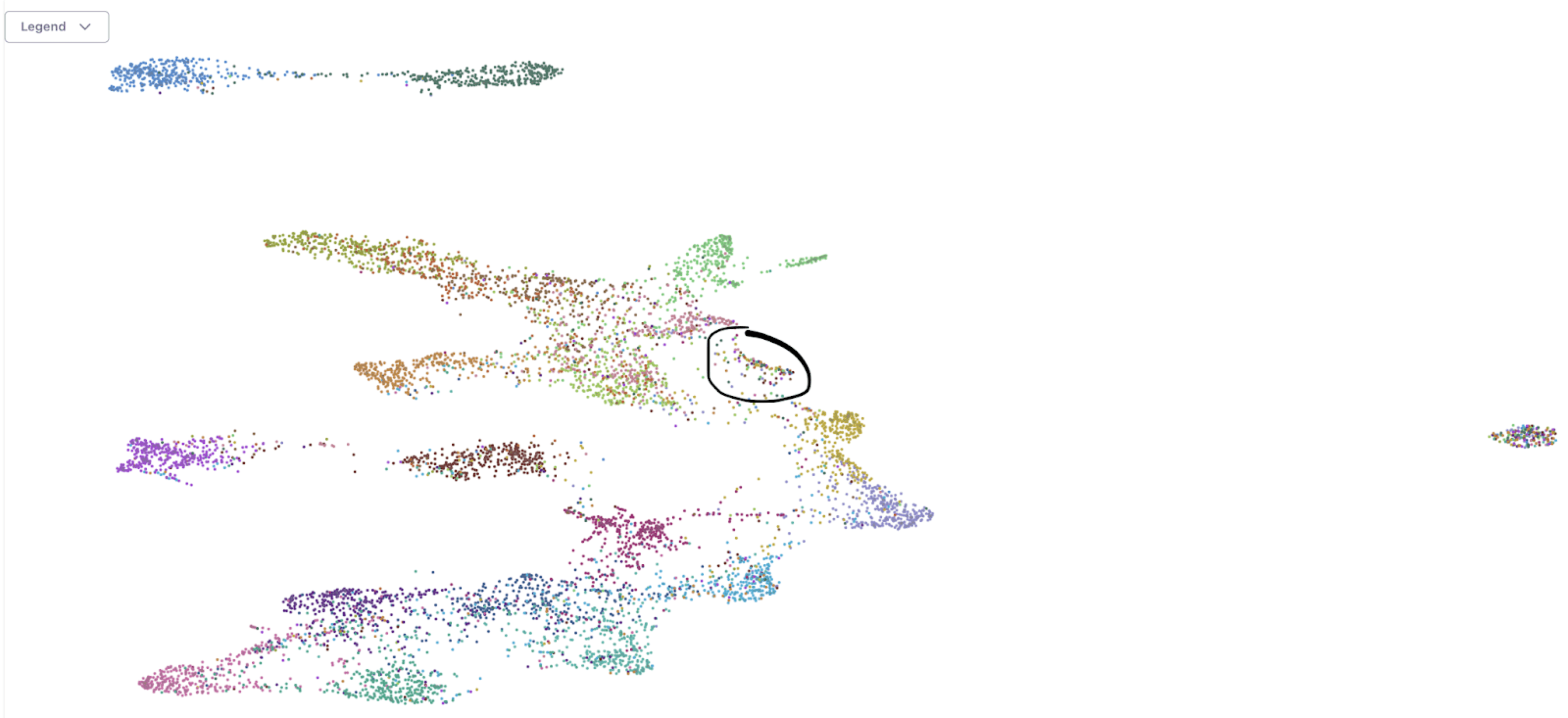 Selecting an interesting region of confusion.